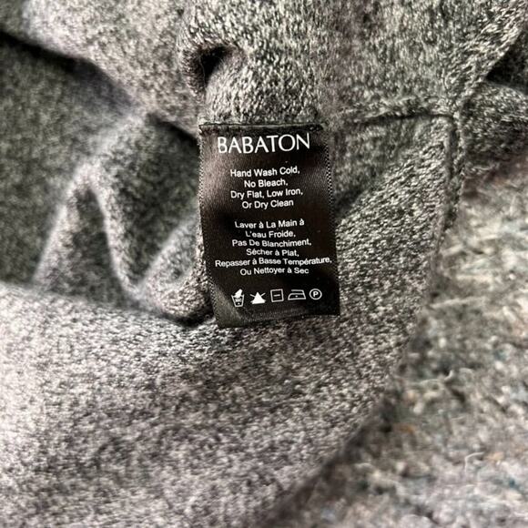 Aritzia Babaton Sweater Womens Small Side Slit V-Neck Long Sleeve Knit - Picture 5 of 8